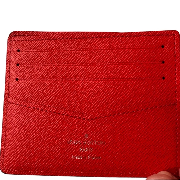 Rare Louis Vuitton x Supreme Slender Red Epi Leather Wallet w/ Dust Bag and Box - Picture 5 of 12